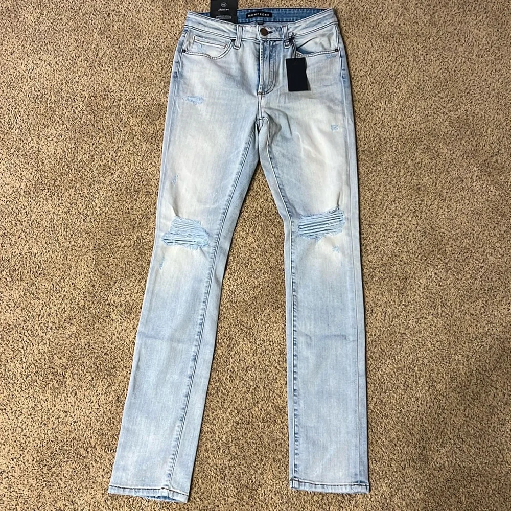 Monfrere Distressed Jeans Lightwash Size 30 x 32